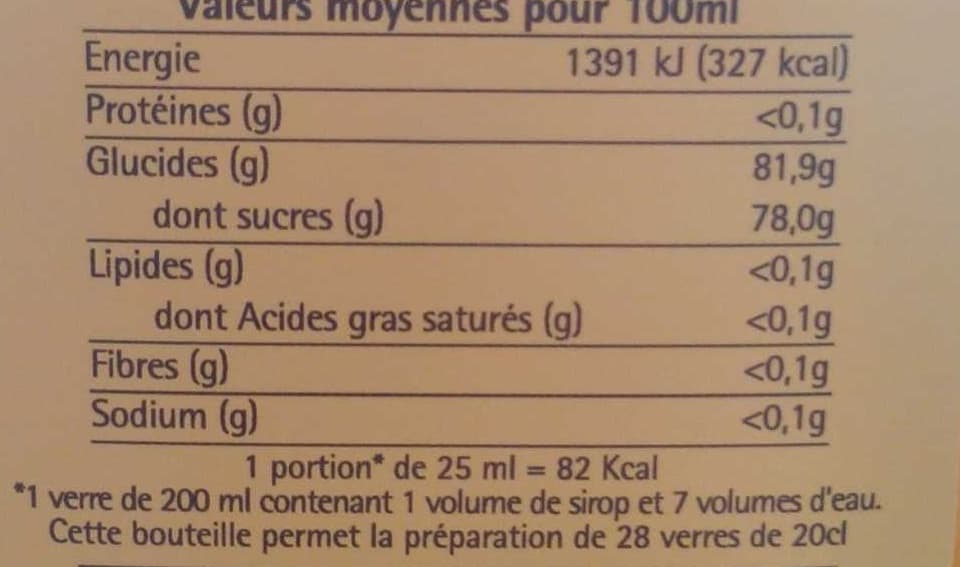 Fruiss Sirop abricot mangue packshot