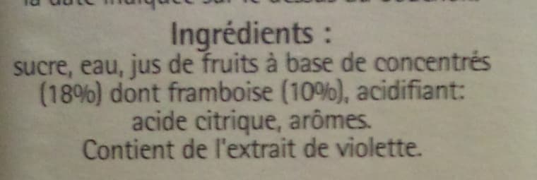 Fruiss Sirop Framboise Violette packshot