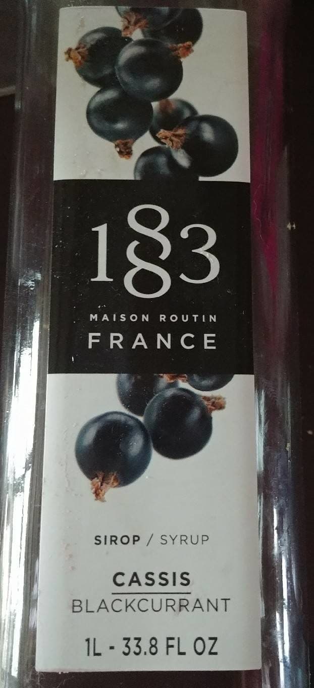 Maison Routin Sirop de cassis packshot
