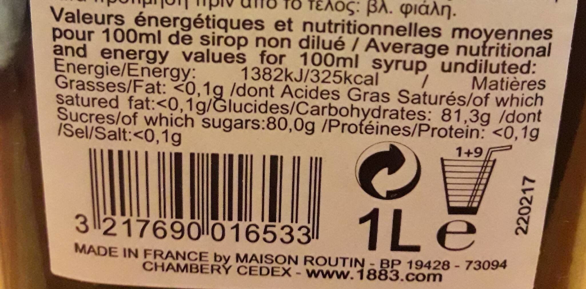 Open Food Facts Sirop de myrtille packshot
