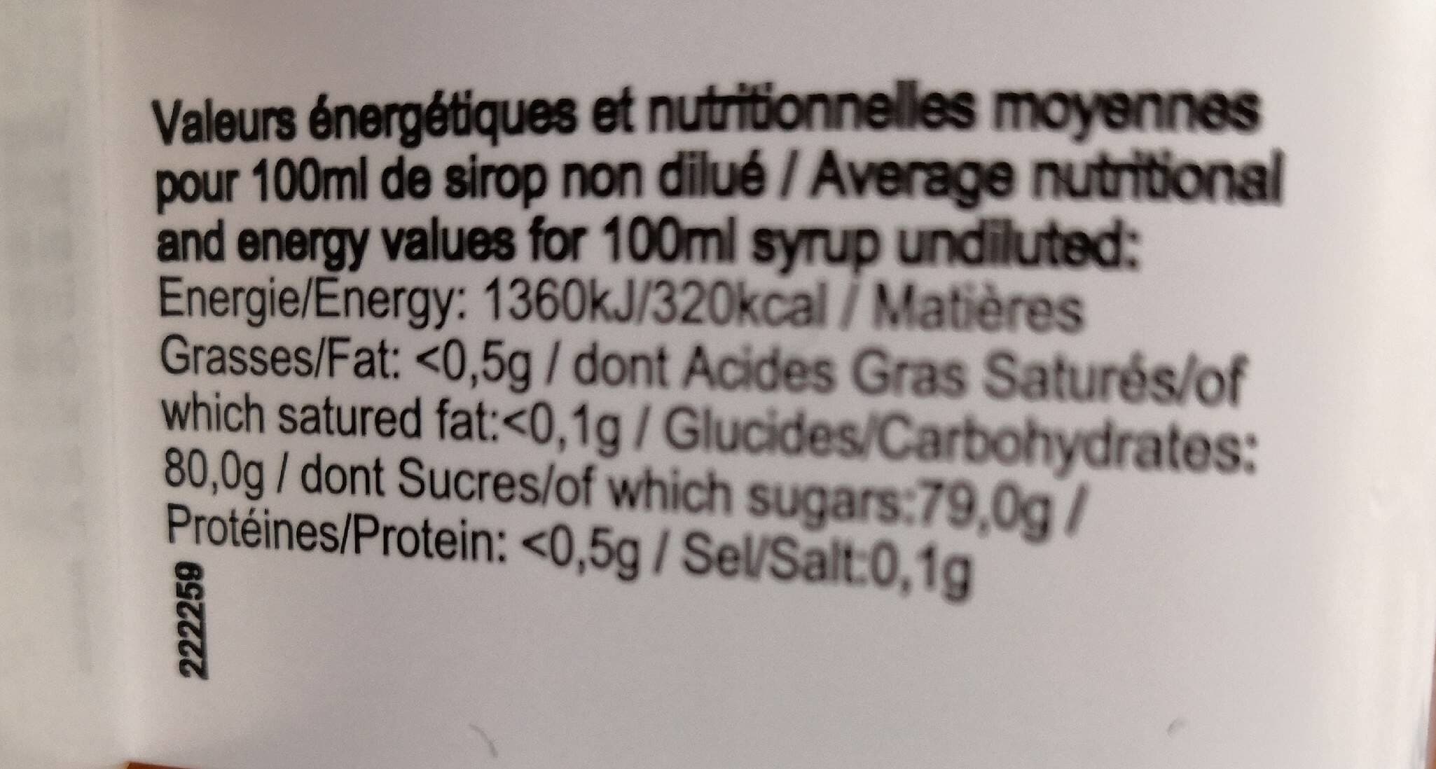 Open Food Facts Sirop pêche packshot