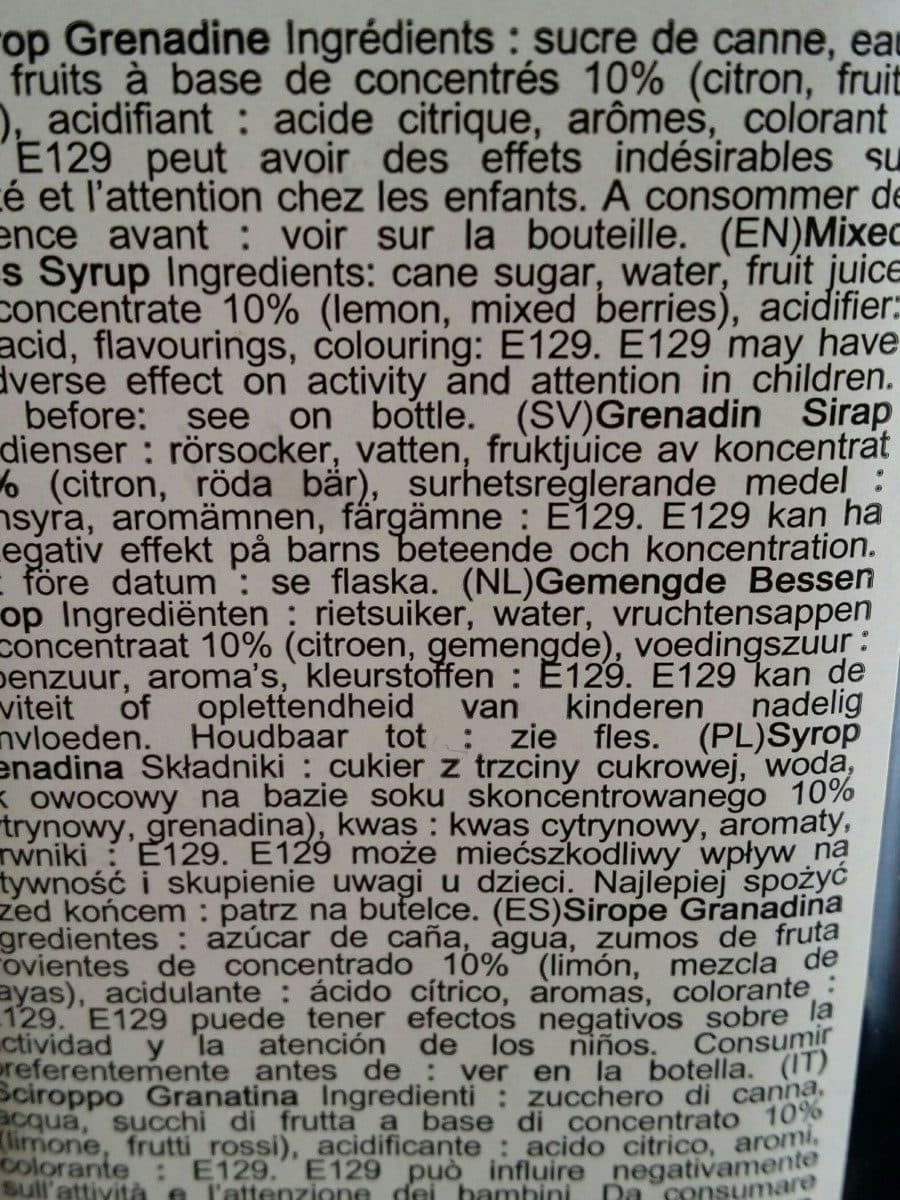 1883 Maison Routin France Sirop grenadine packshot
