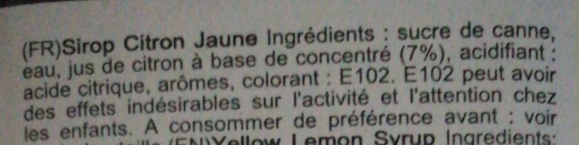 Maison Routin Sirop Citron jaune packshot