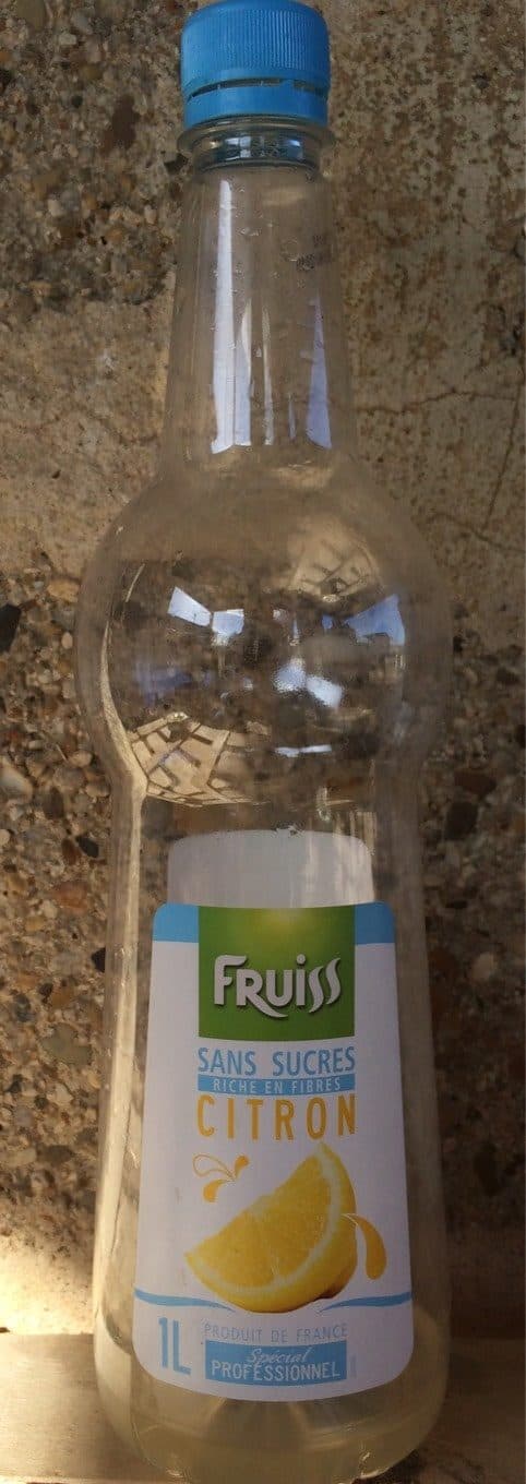 Fruiss Citron sans sucres Riche en fibres packshot