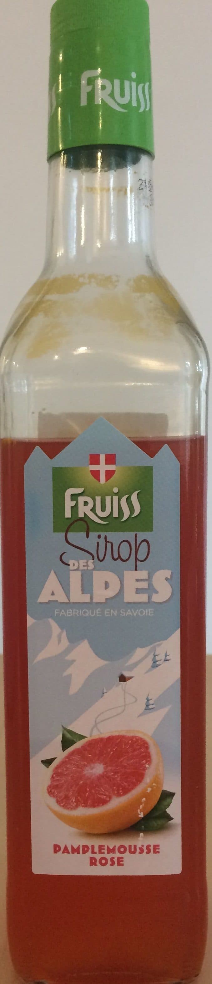 Fruiss Sirop des Alpes pamplemousse rose packshot