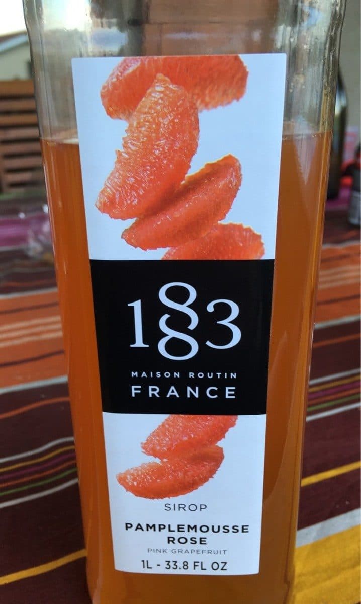 Open Food Facts Sirop de pamplemousse rose packshot