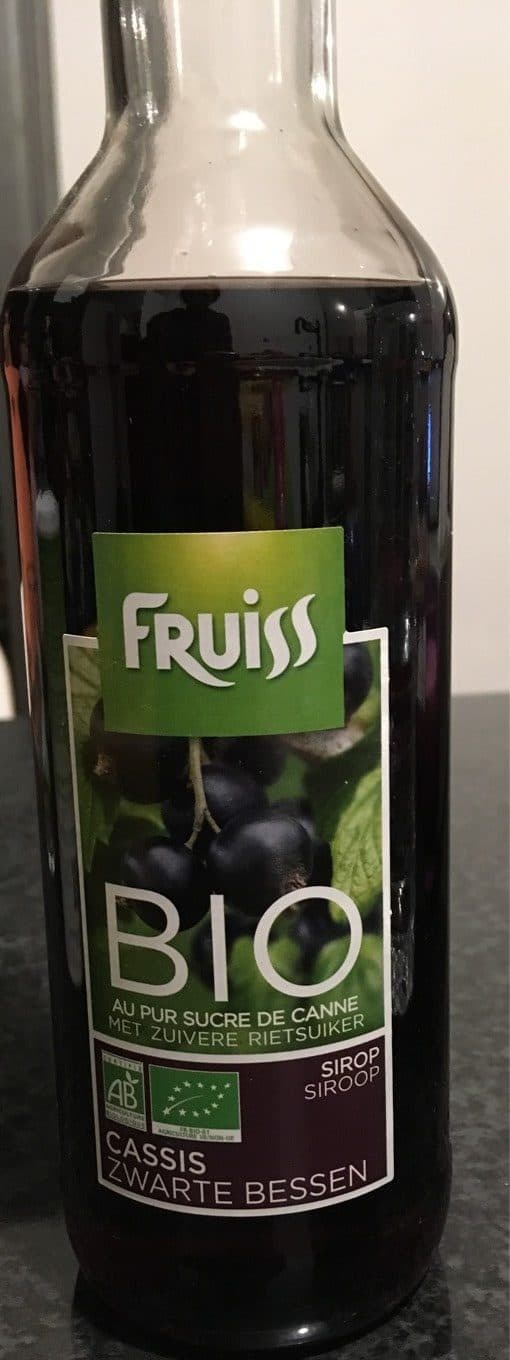 Fruiss Sirop bio cassis packshot