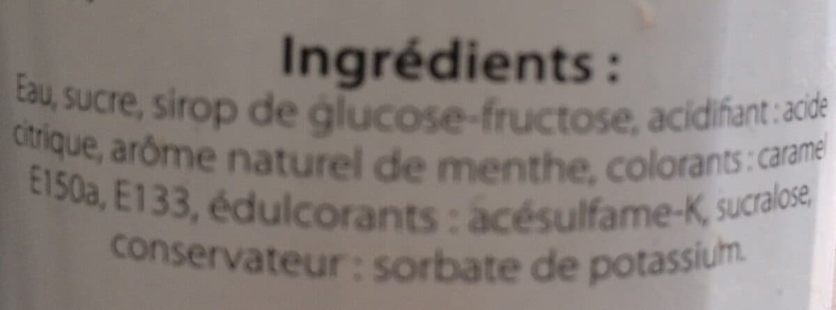 Open Food Facts Sirop de Menthe packshot