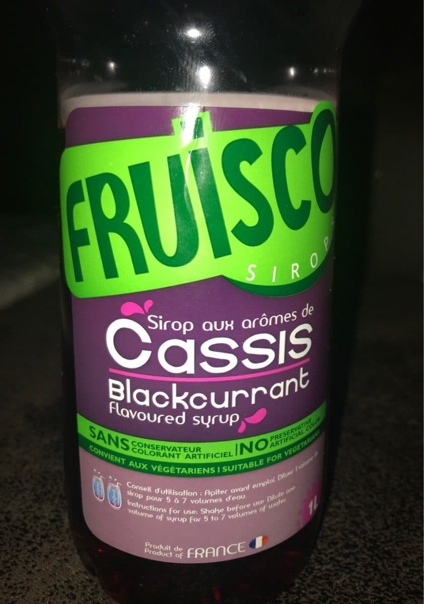 Open Food Facts Sirop aux arômes de Cassis packshot