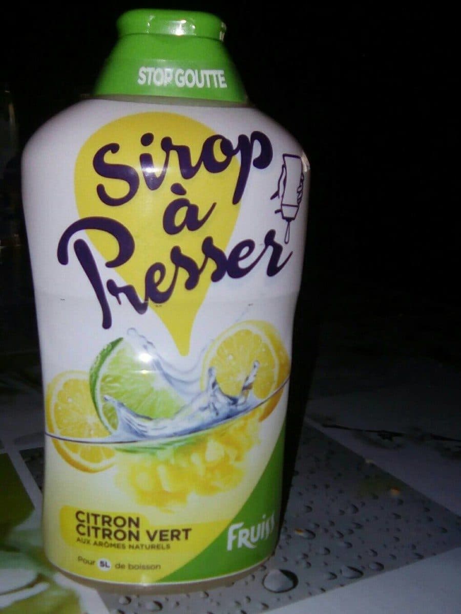Open Food Facts Sirop a presser citron et citron vert packshot