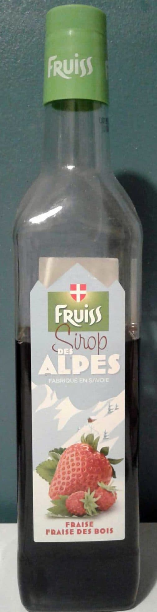 Fruiss Sirop des Alpes Fraise Fraise des bois packshot