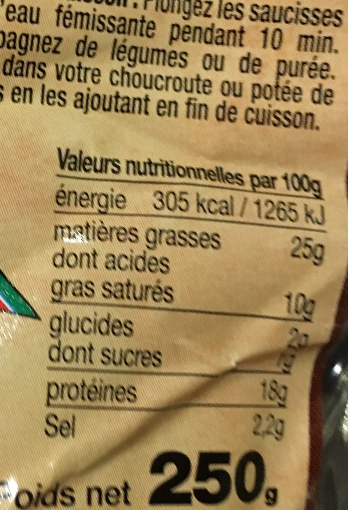 Boni Saucisse à cuire Fumé au bois x2 packshot