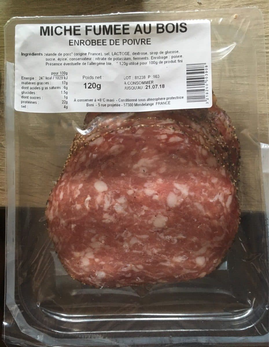 Boni Miche fumee au bois enrobee de poivre packshot