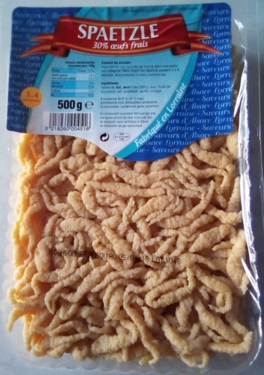 Open Food Facts SPAETZLE 30% Oeufs frais packshot