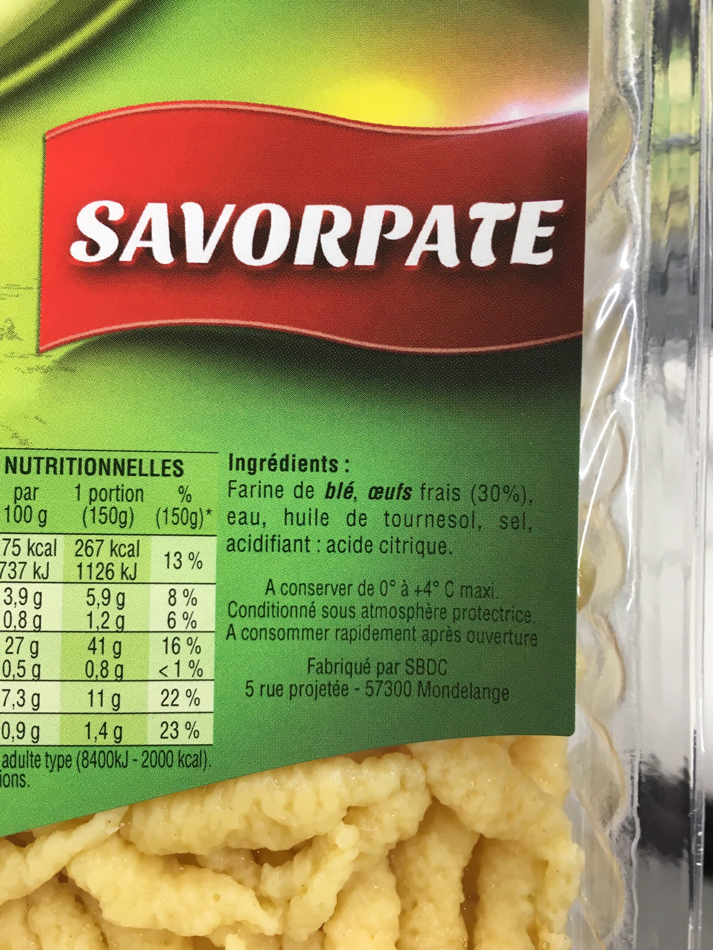 Intermarché Spatzle packshot