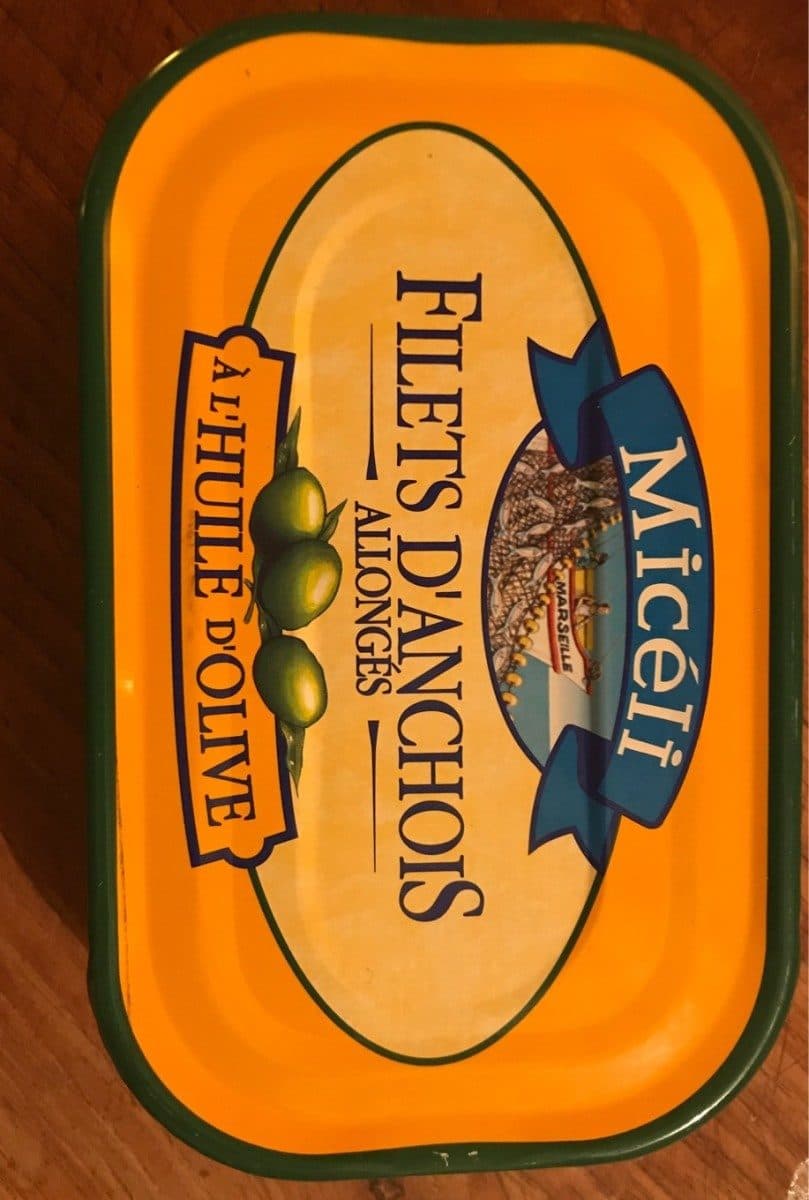 Micéli Filets d anchois allonges à l'huile d'oilve packshot