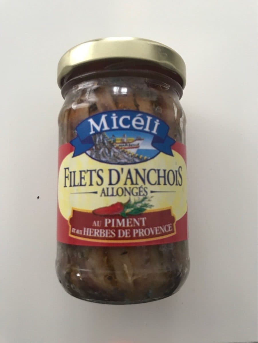 Miceli Miceli filets d'anchois allongés piment et herbes packshot