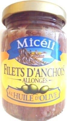 Miceli Filets d'anchois allongés à l'huile d'olive packshot