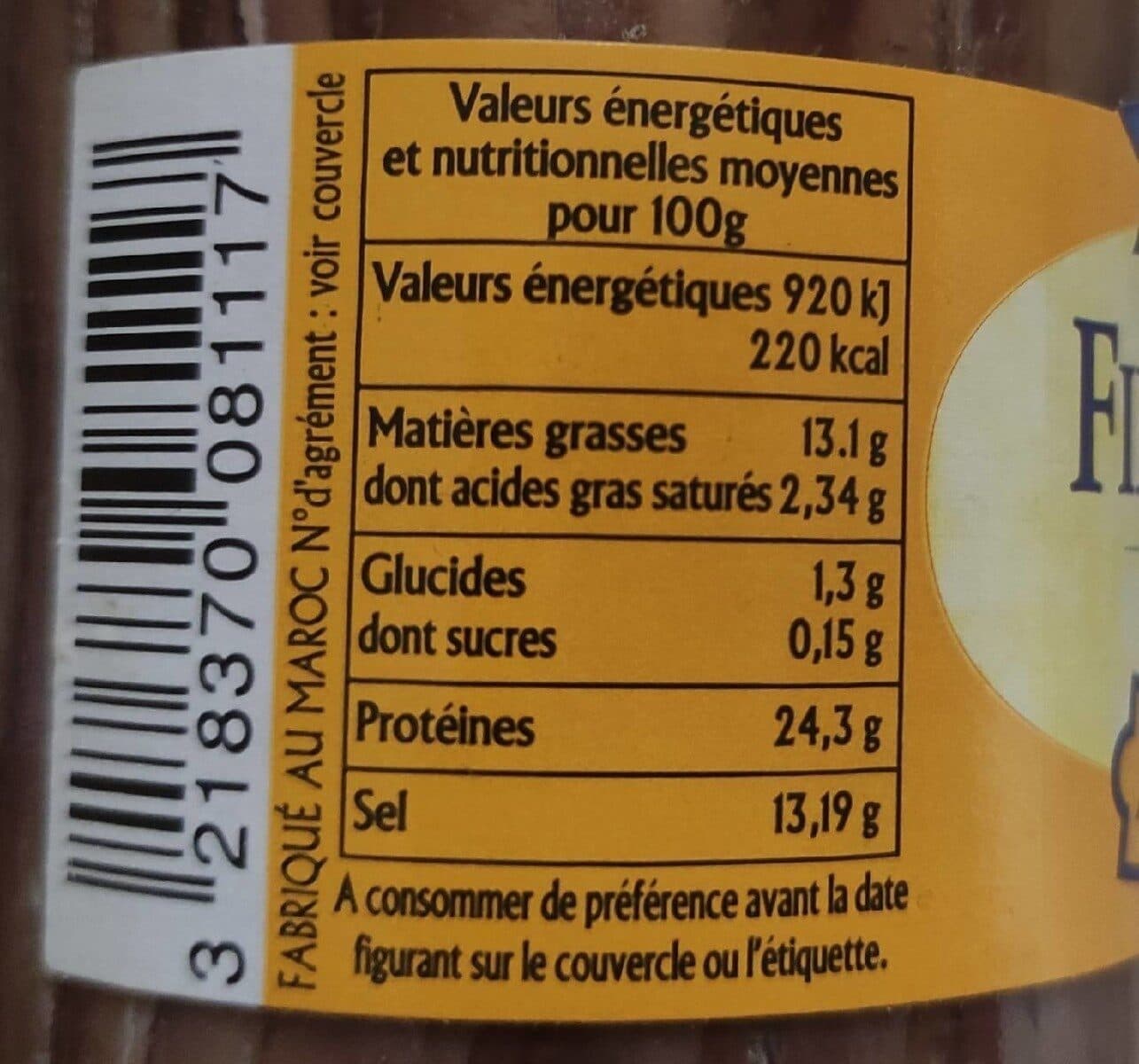 Miceli Filets d'anchois allongés à l'huile d'olive packshot