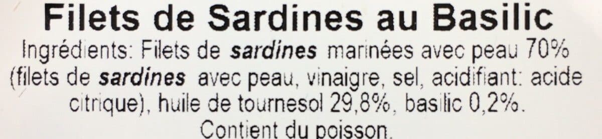 Micéli Filets de sardines au basilic packshot