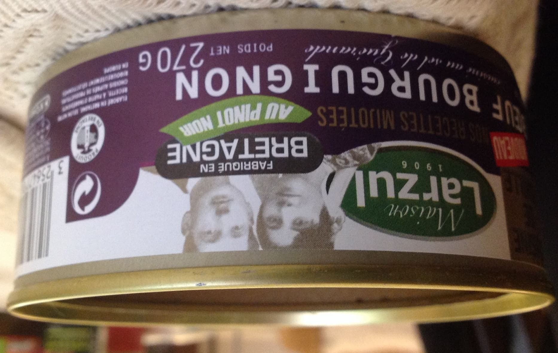 Maison Larzul Bœuf bourguignon au pinot noir packshot