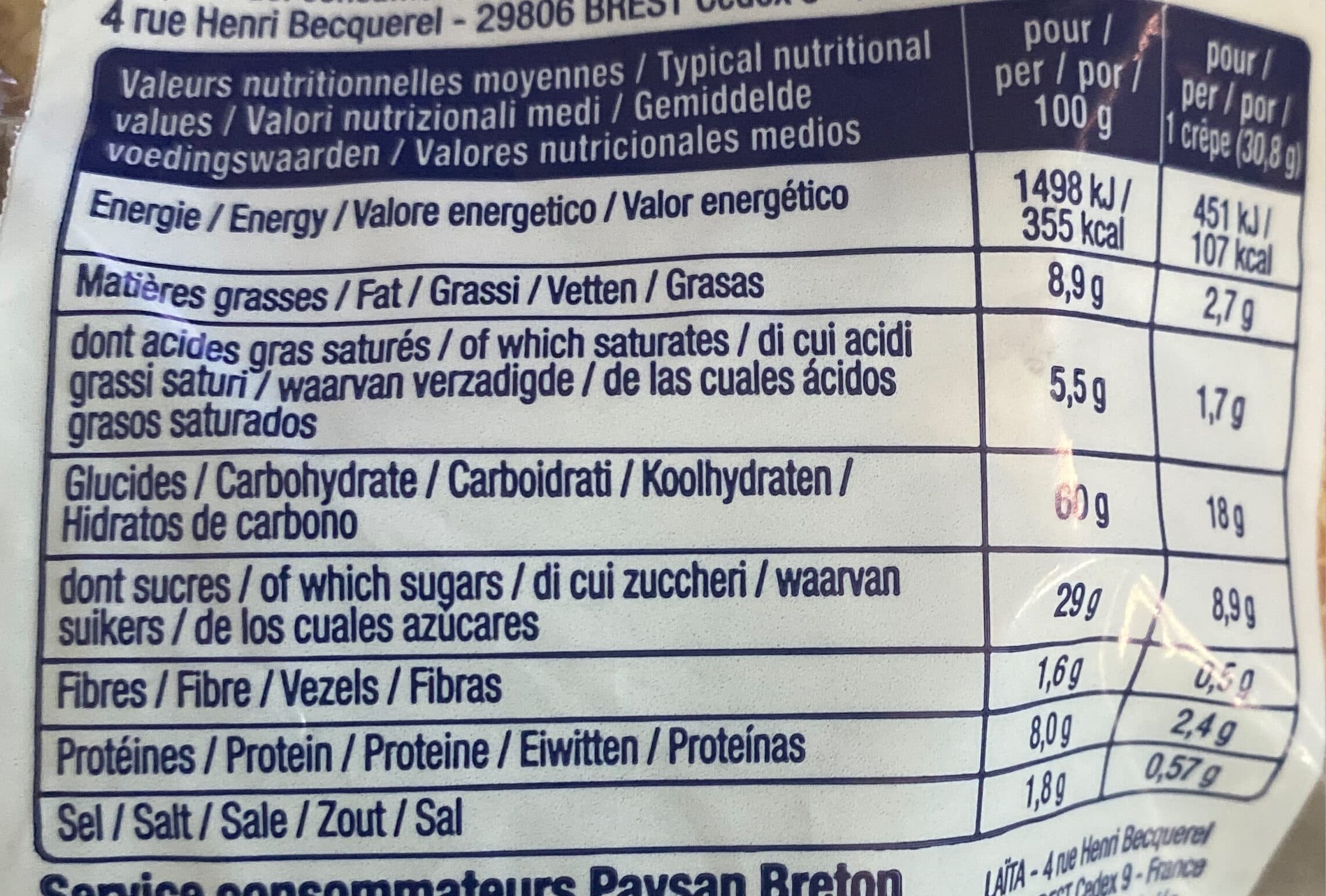 Paysan Breton Paysan Breton - 12 Crêpes packshot