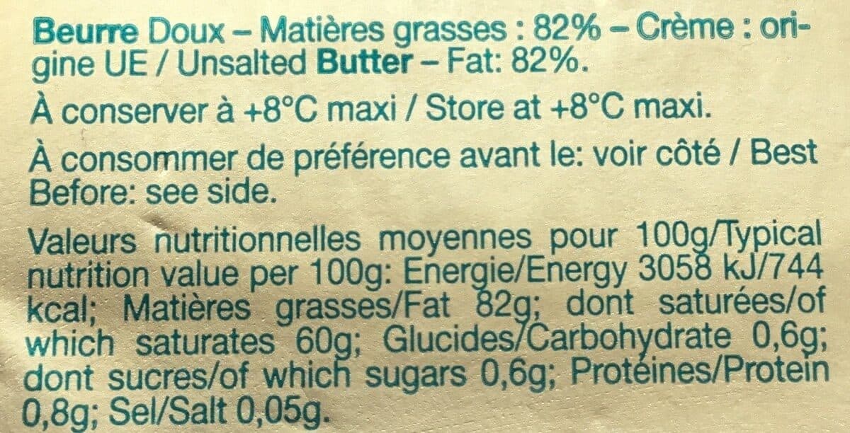 Matin Clair Beurre doux packshot