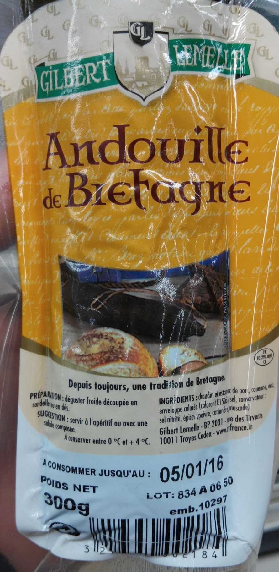 Gilbert Lemelle Andouille de Bretagne packshot