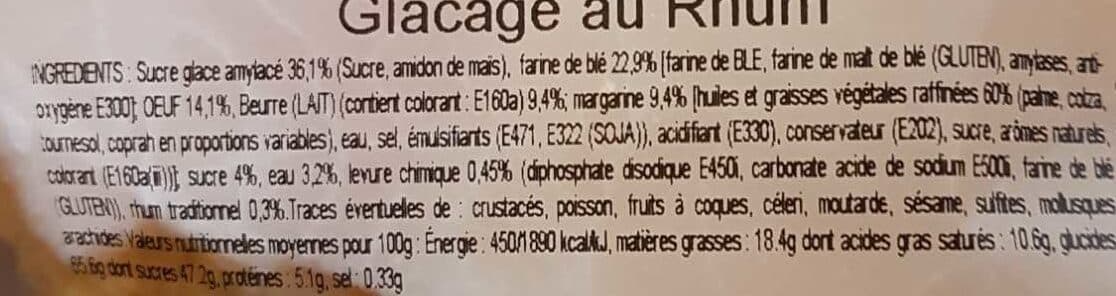 Sans marque Palet de Dame - glaçage au rhum packshot