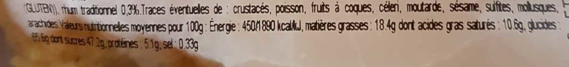Sans marque Palet de Dame - glaçage au rhum packshot