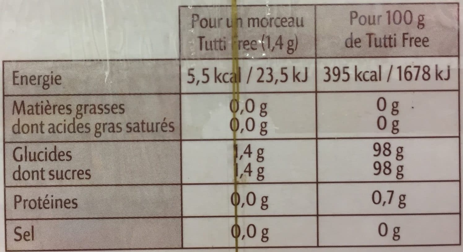 Saint-Louis 208 Morceaux Bruns Tutti Free 290g packshot