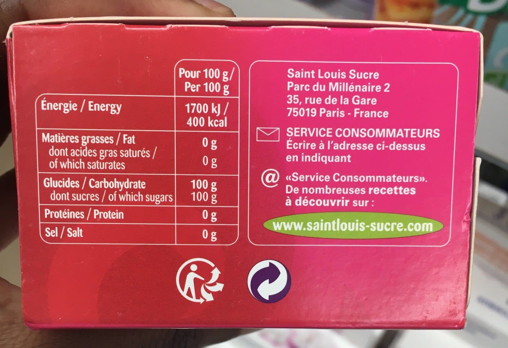 Saint louis ti' Plaisir Petits Sucres Blancs Saint Louis 500g packshot