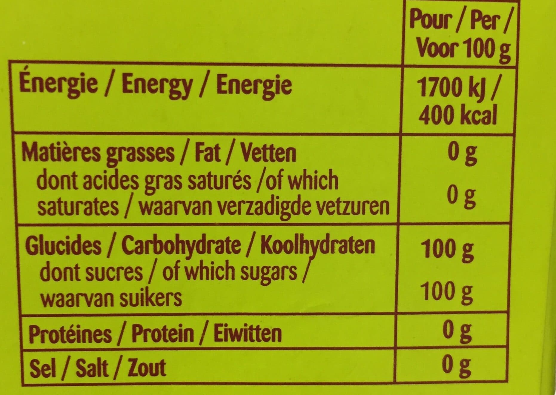Sol 1KG Sucre Morceaux Poly Sol packshot