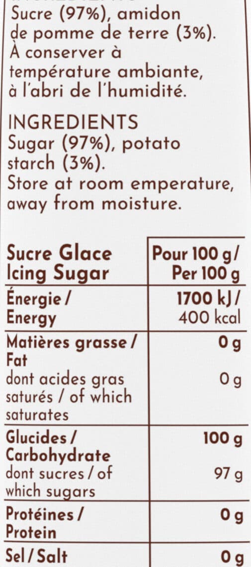 Saint louis Sachet Sucre Glace 500g packshot