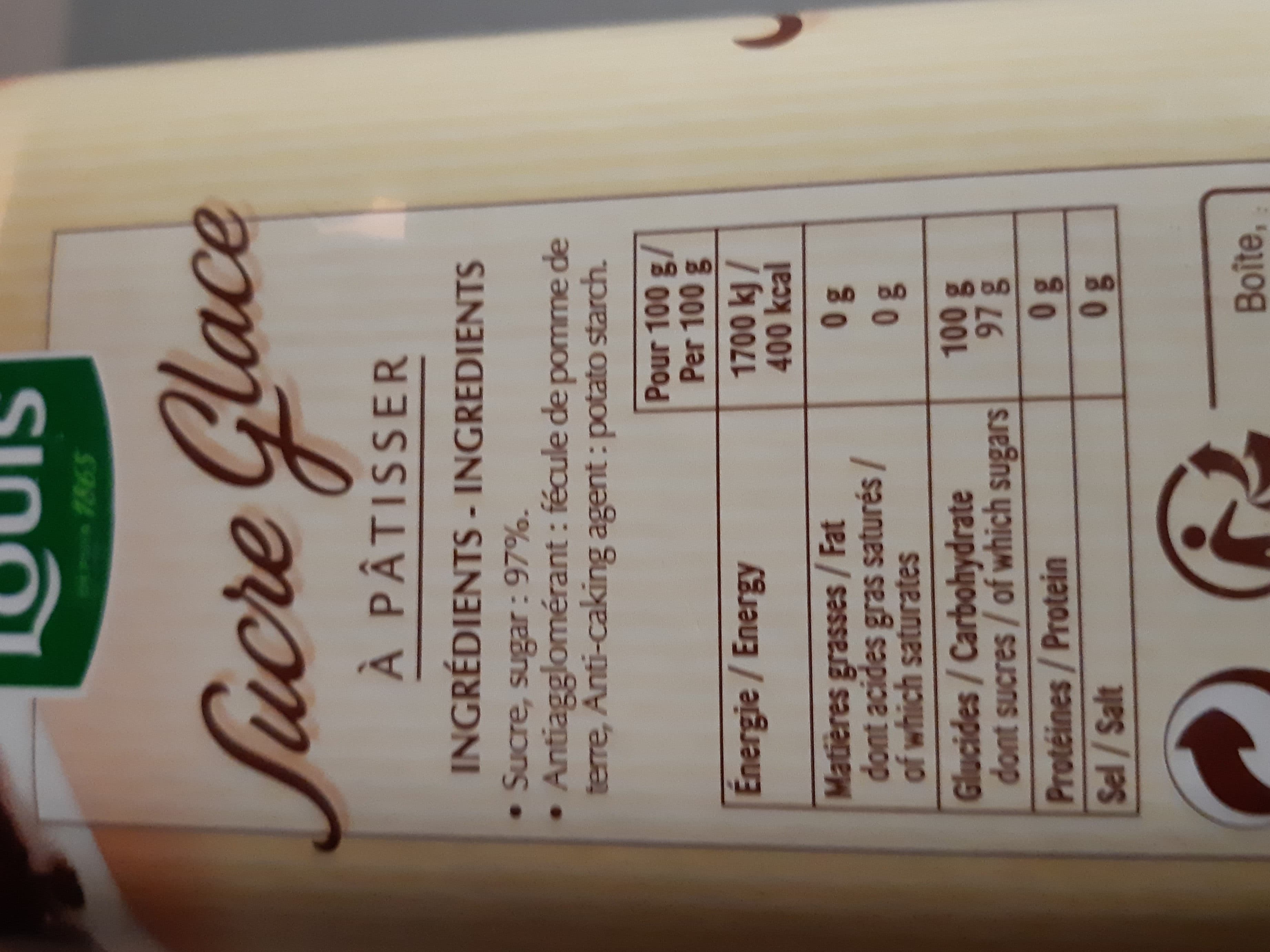 Saint louis Boîte de Sucre Glace "à Pâtisser" Saint Louis 1kg packshot