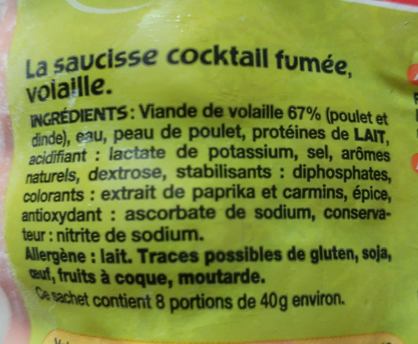 Jean Caby saucisse cocktail volaille packshot