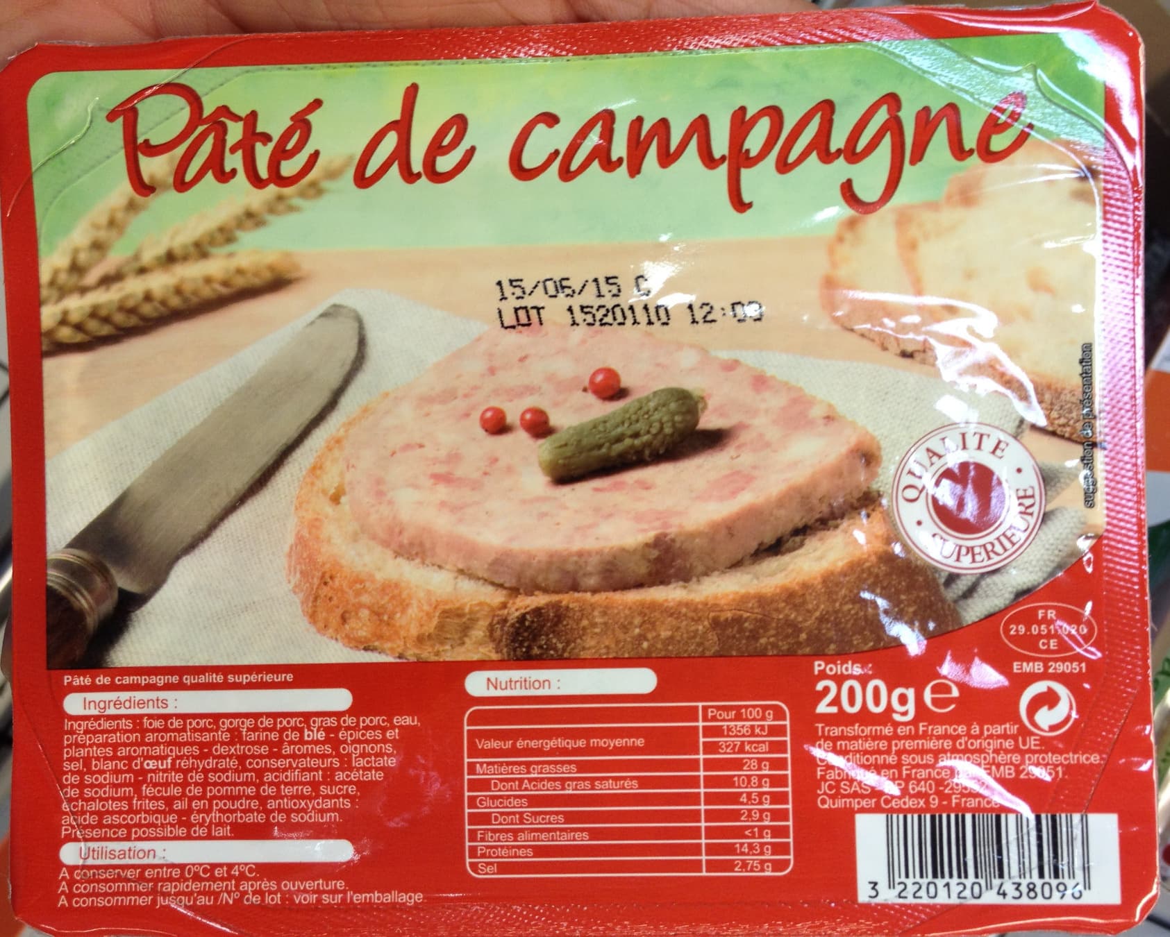 Sans marque Pâté de campagne packshot