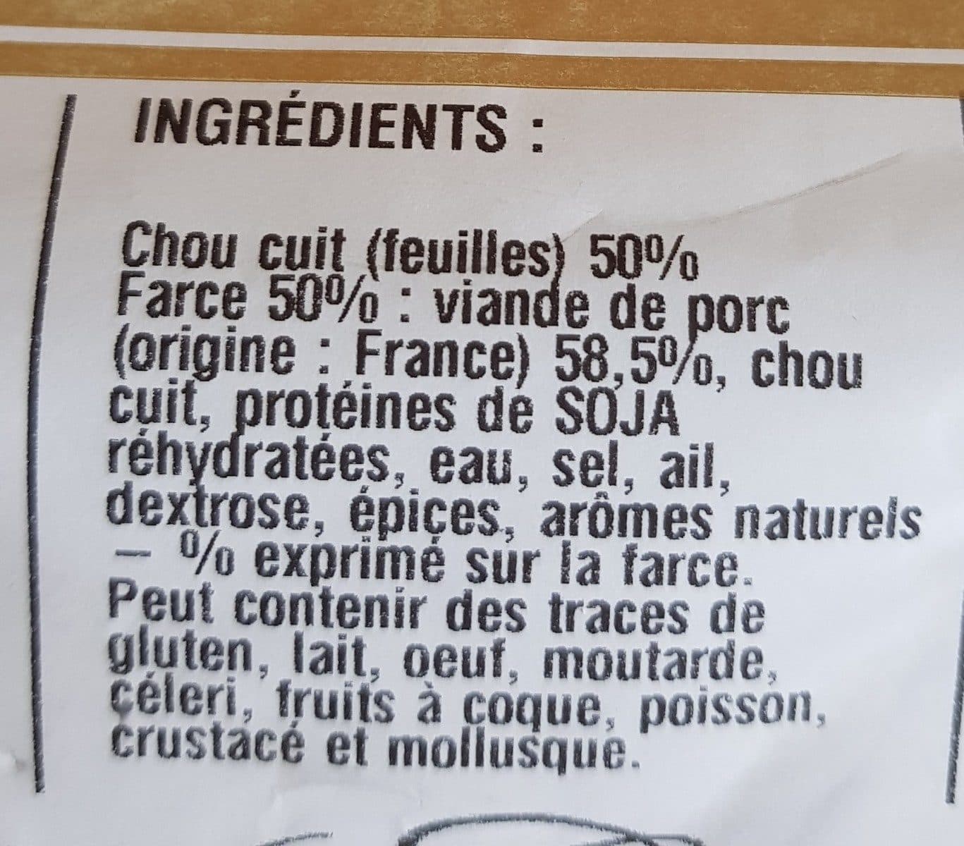 Open Food Facts 6 Choix farcis packshot