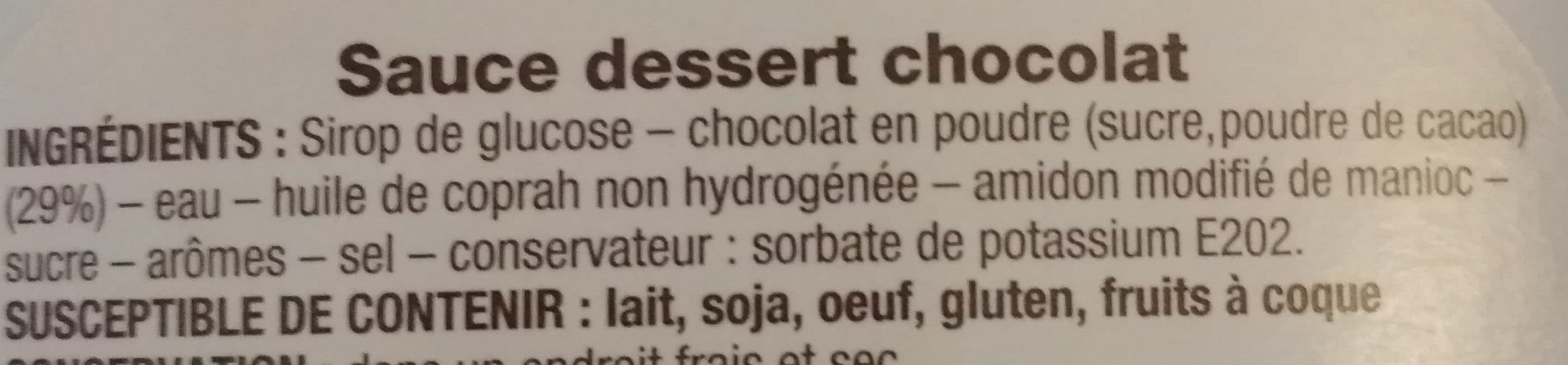 Open Food Facts Sauce dessert chocolat packshot