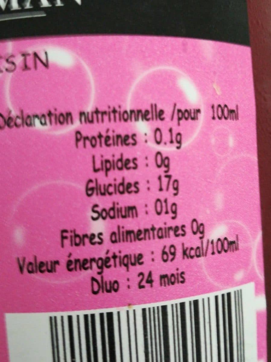 Open Food Facts Pur Raisin 75cl packshot