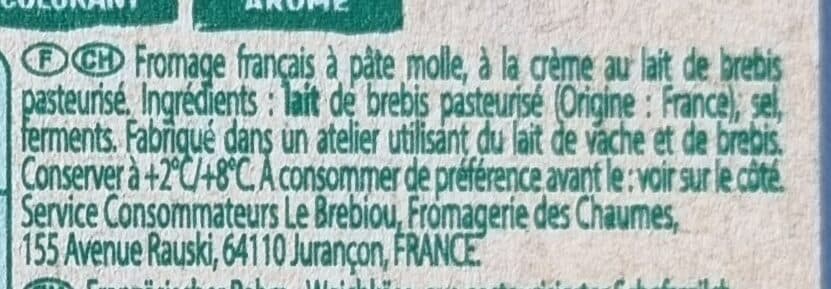 Fromageries des Chaumes Le Brebiou des Pyrénées packshot