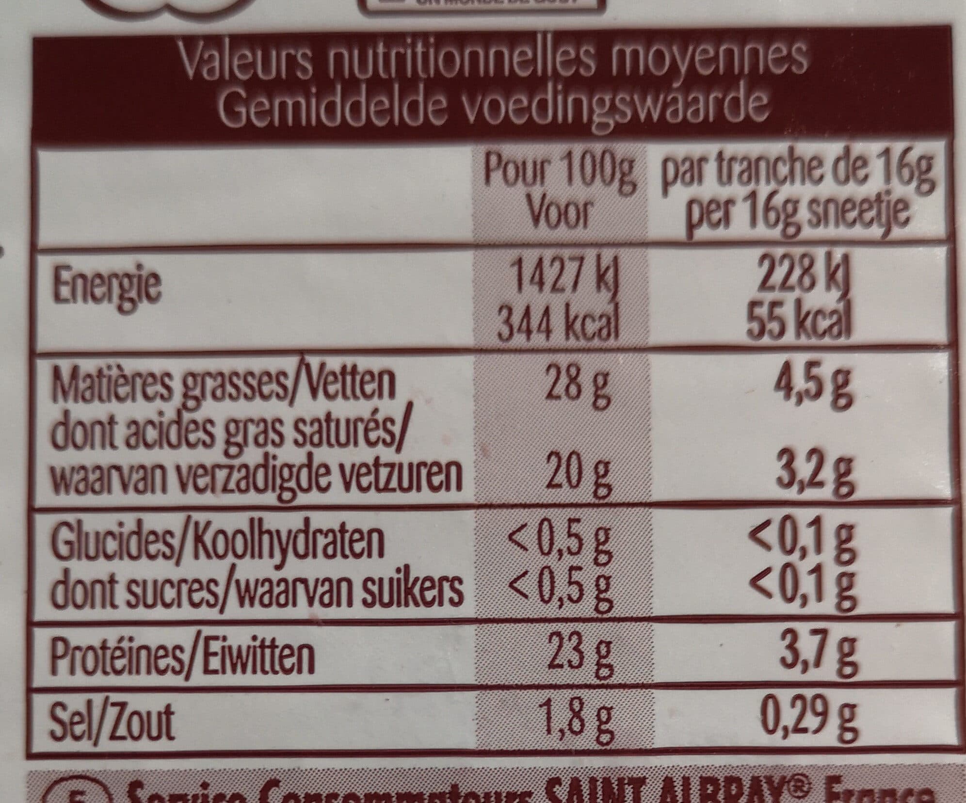 Saint albray Albray Tranches packshot