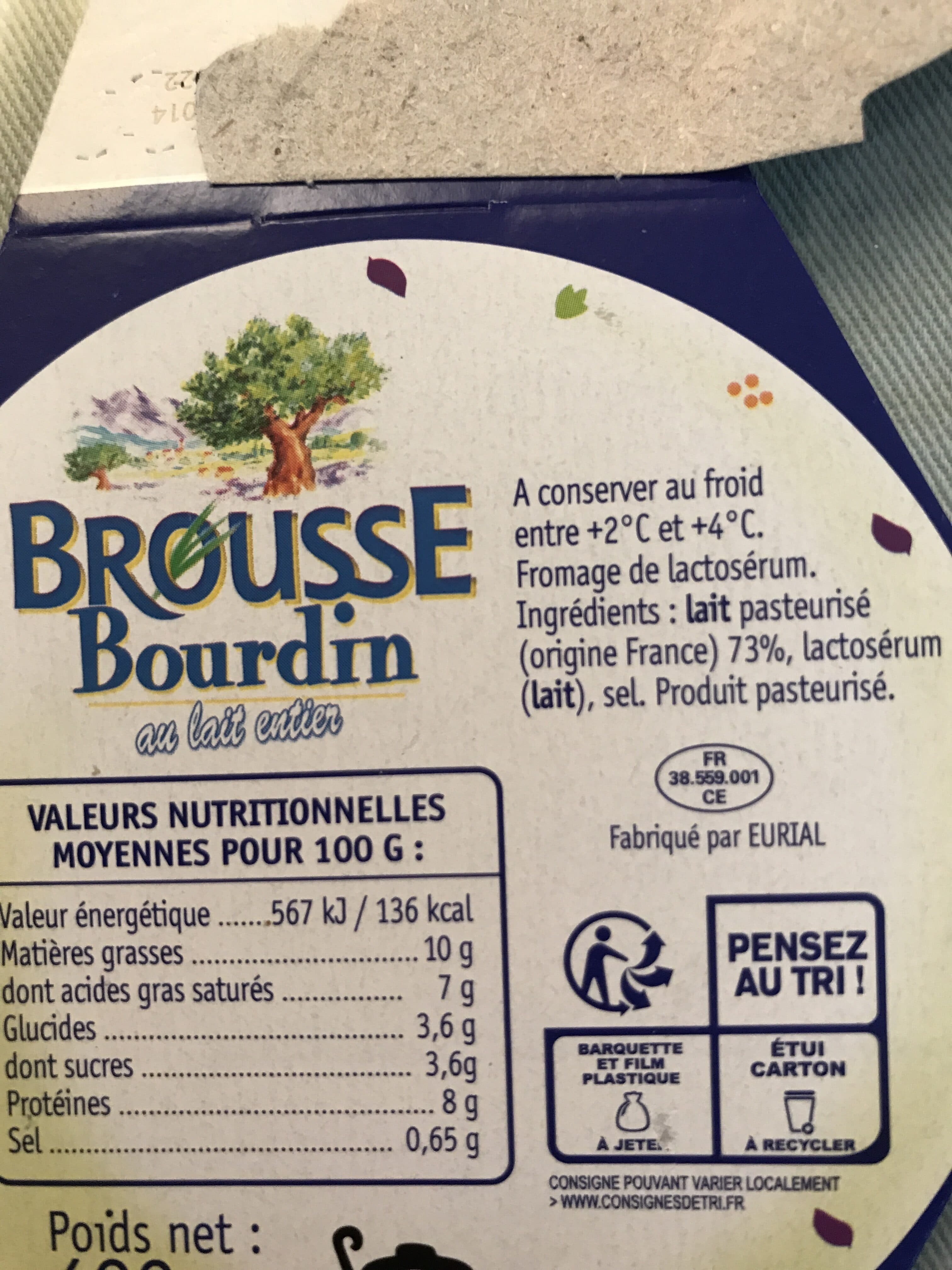 Agrial Brousse packshot