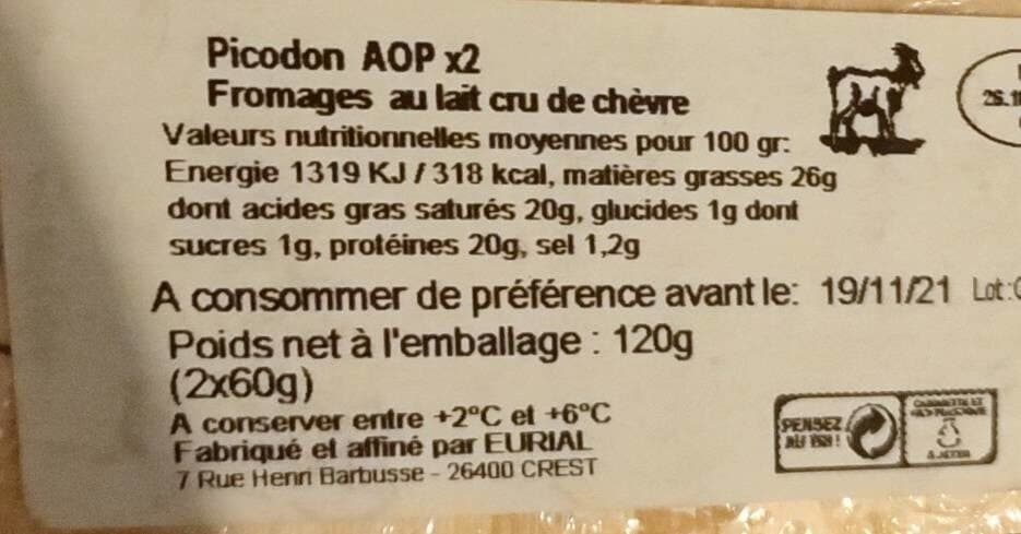 Picodon Fromage au lait cru de chèvre packshot