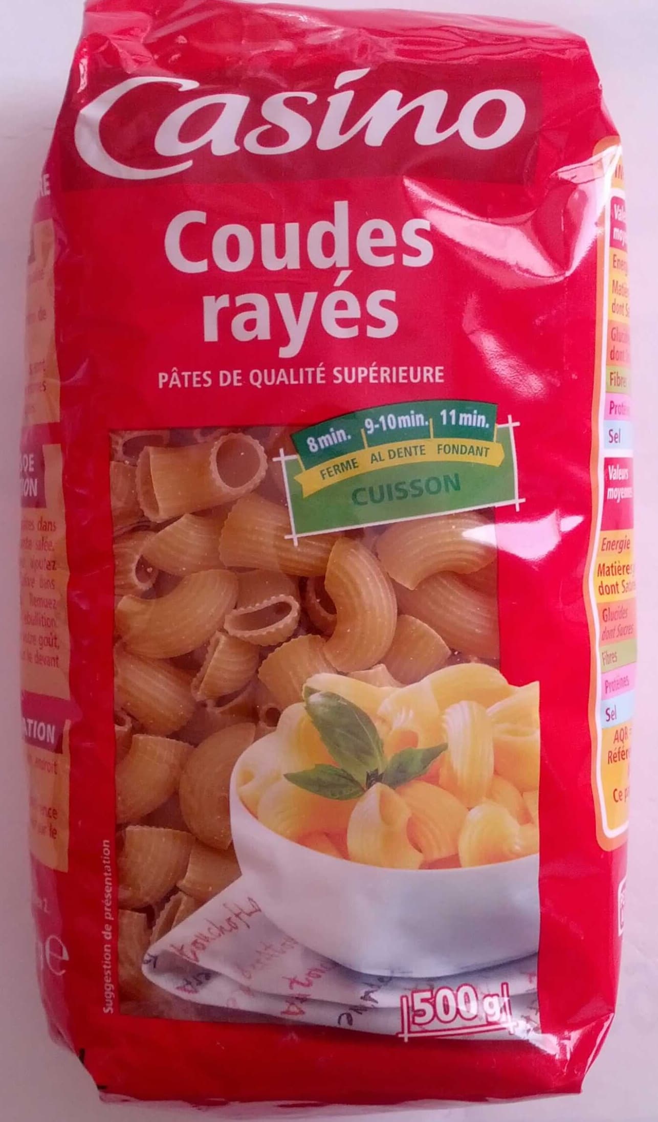 Casino Coudes rayes - pates de qualité supérieure packshot