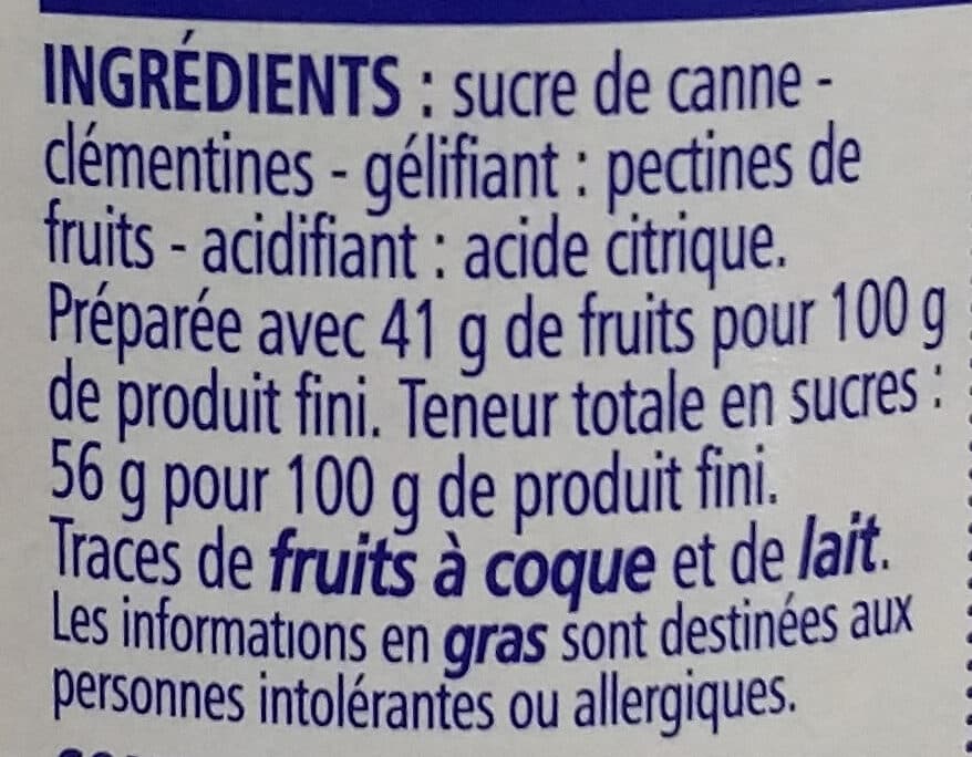 Casino Confiture Clémentine de France packshot