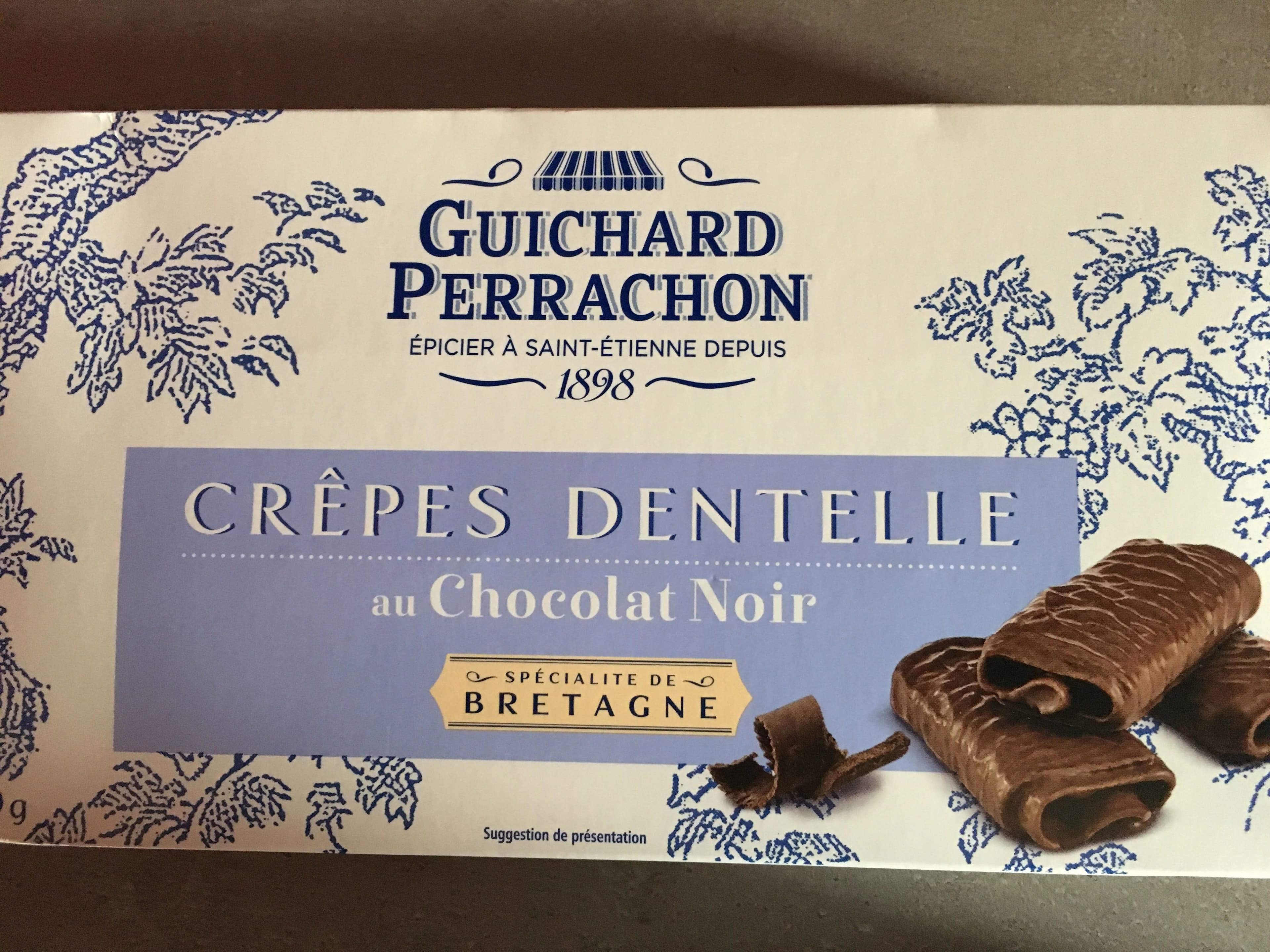 Guichard Perrachon Crêpes dentelle au chocolat noir packshot