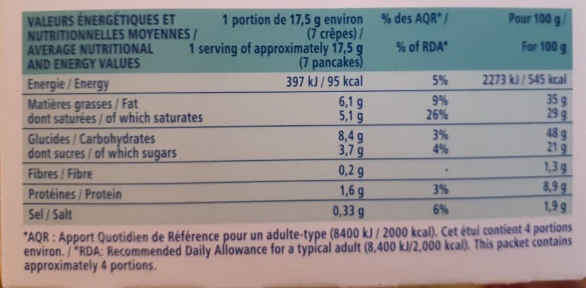 Guichard Perrachon Crêpes fourrées au cheddar saveur noix packshot