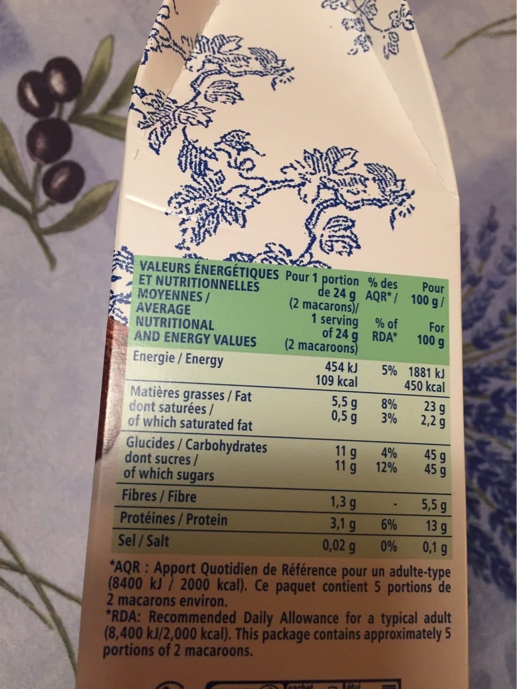 Guichard Perrachon Macarons des Baronnies au parfum chocolat packshot