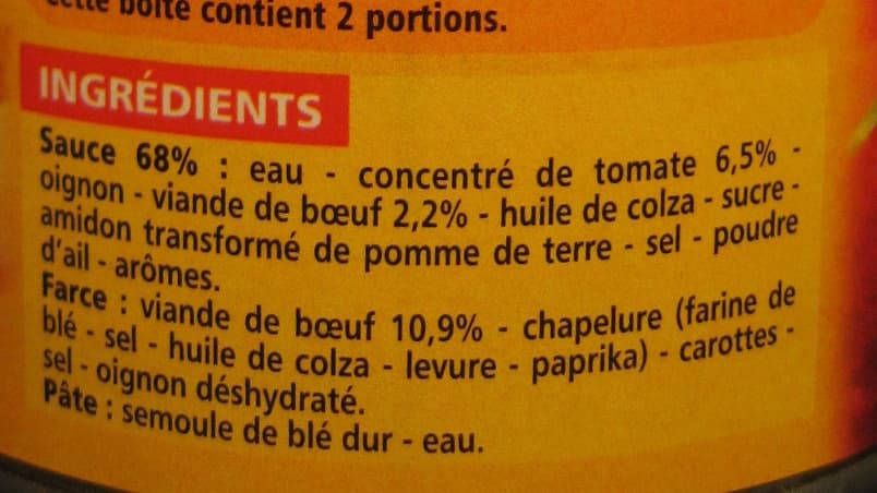 Casino Cannelloni Pur Boeuf packshot